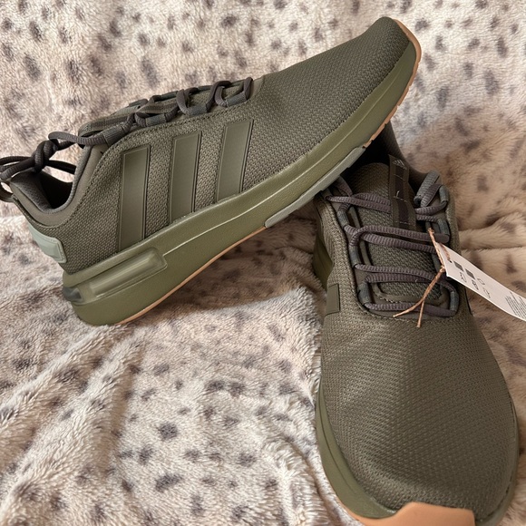 Adidas Men\'s Forest Green Sneakers